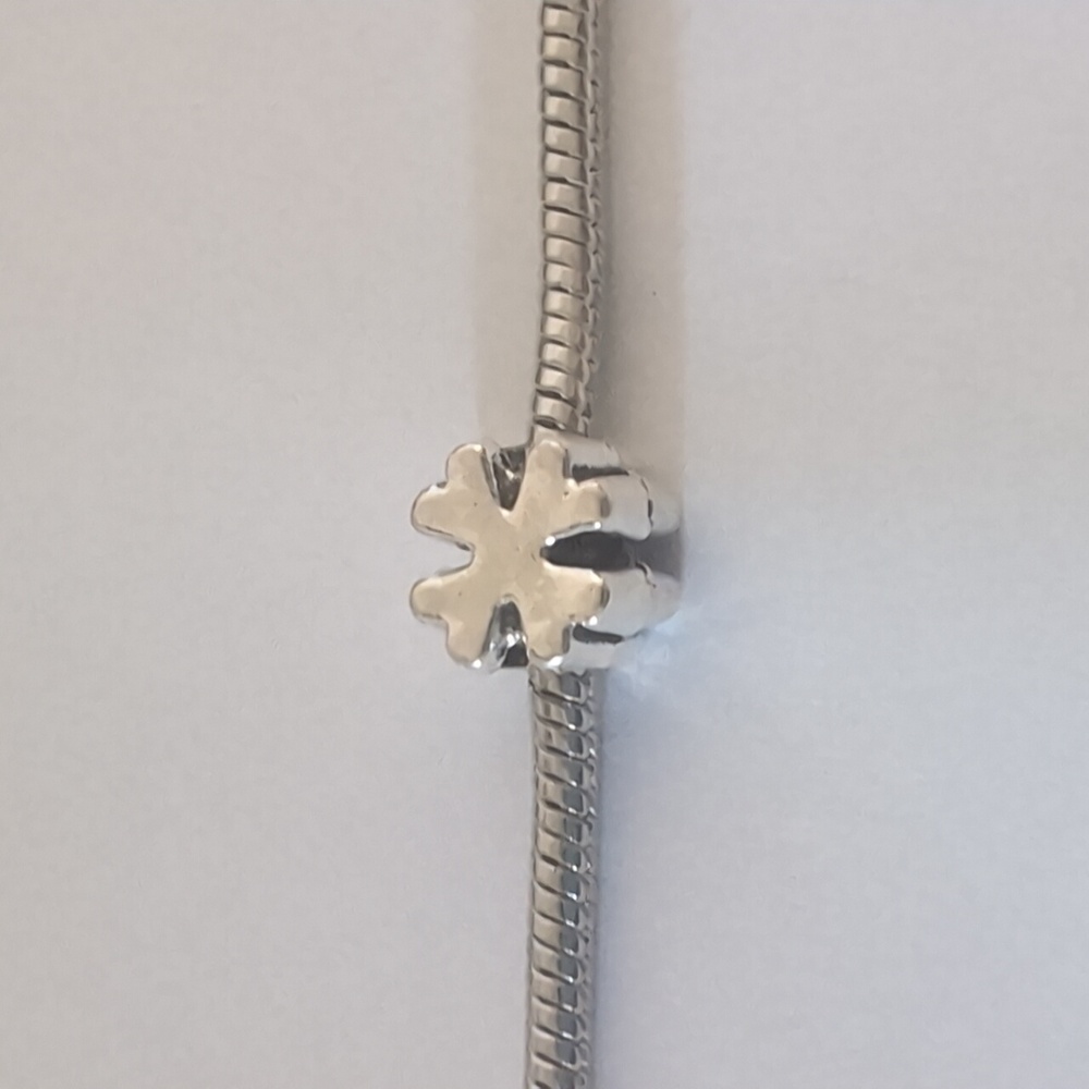 Silver Four Leaf Clover Charm‎ for Pandora Style Bracelet